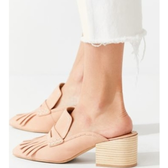 DOLCE VITA Fringe Leather Mules - Picture 3 of 8